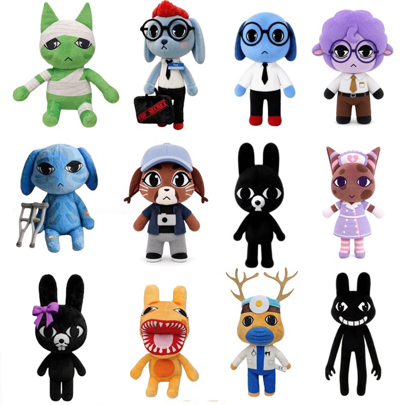 Dog Toys - Horror-Tierklinik-Plüschtier, blauer Hund, weiche Cartoon-Puppe, Sammlerstück