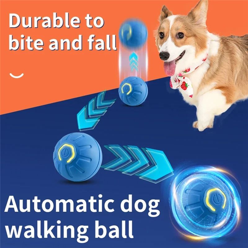 Automatic Moving Dog Ball - AT84-2PCS Intelligenter Hundeball, elektronischer interaktiver, sich