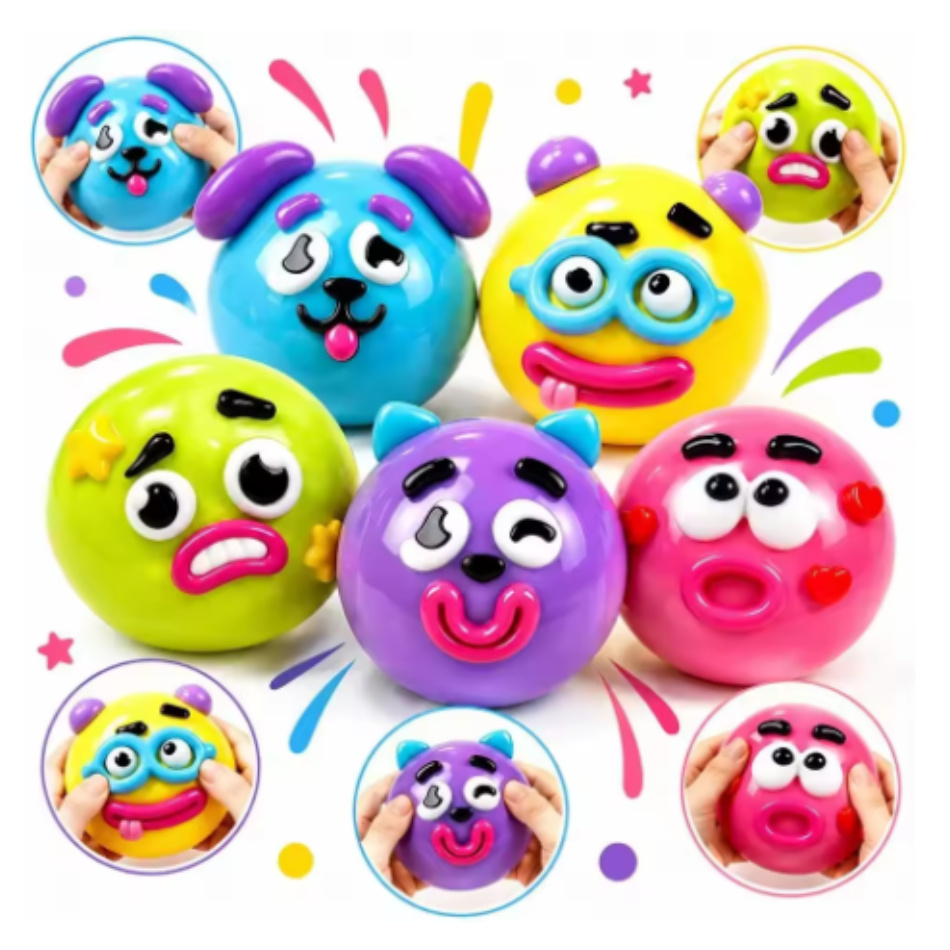 Dog Toys - Blind Box Smushers Curiosities Hundegesicht-Swap Squishy-Spielzeug