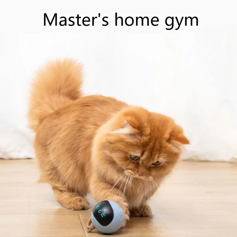 Automatic Moving Dog Ball - Interaktives Katzenball-Spielzeug, USB wiederaufladbar, automatisch beweglicher