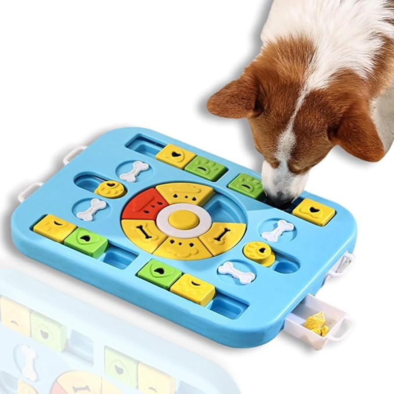 Dog Puzzle Feeder Toy - Interaktives Hunde-Puzzle-Spielzeug für große, mittelgroße, kleine