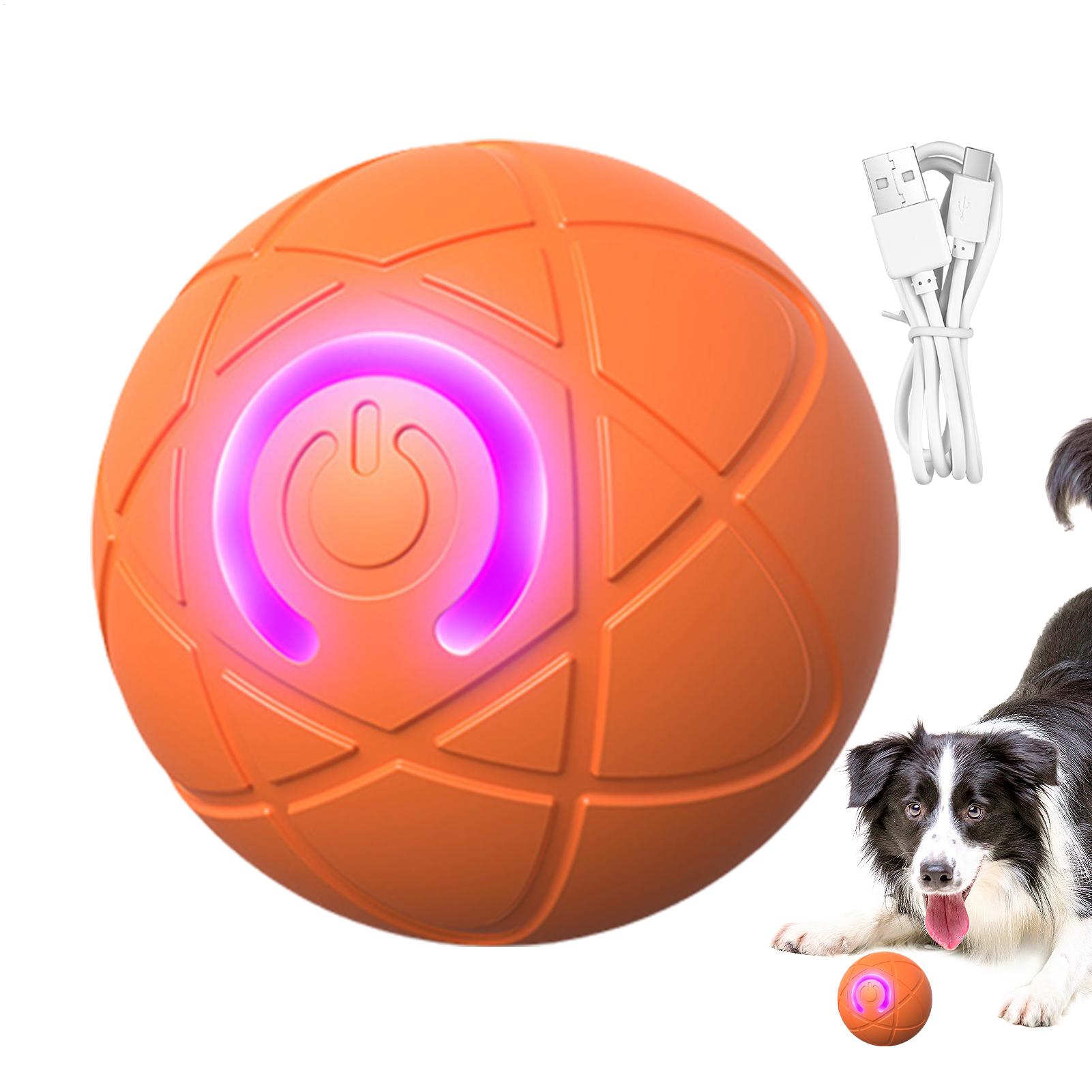 Automatic Moving Dog Ball - Hundespielzeugball, interaktiver rollender Ball, automatisches bewegliches