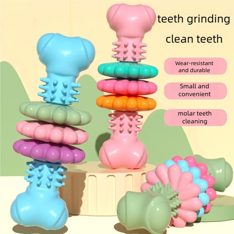 Langlebiges TPR-Hundekauknoche – Teeth Cleaning Dog Chew Bone Bewertung und Preis