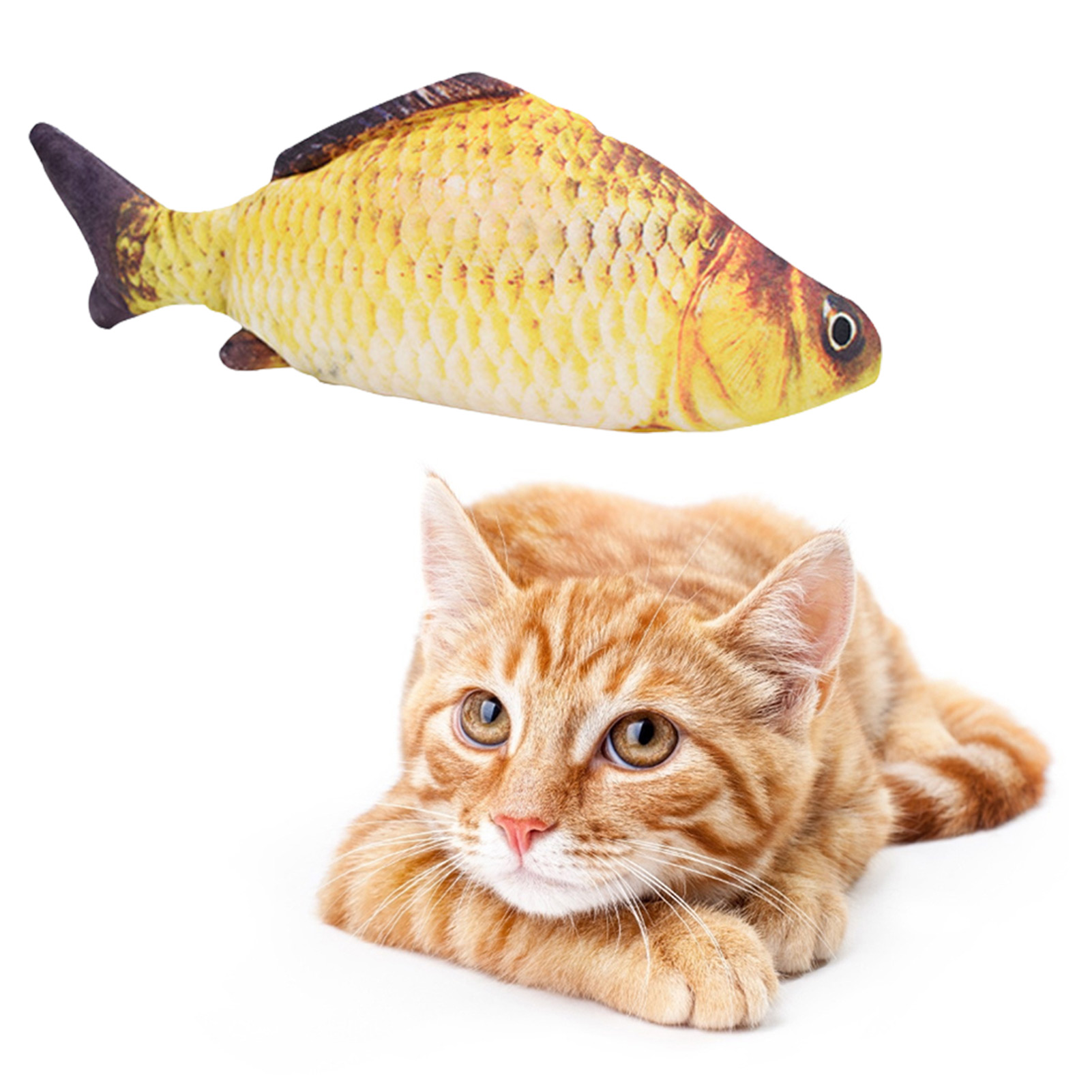 Katzenspielzeug Fisch USB-Lade – Interactive Squeaky Plush Dog Toy Bewertung und Preis