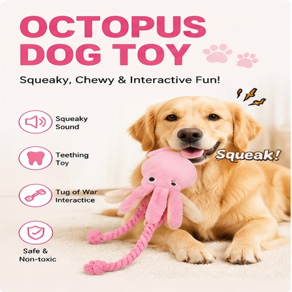 Riesiges Plüsch-Oktopus-Hundes – Dog Rope Toy Aggressive Chewers Bewertung und Preis