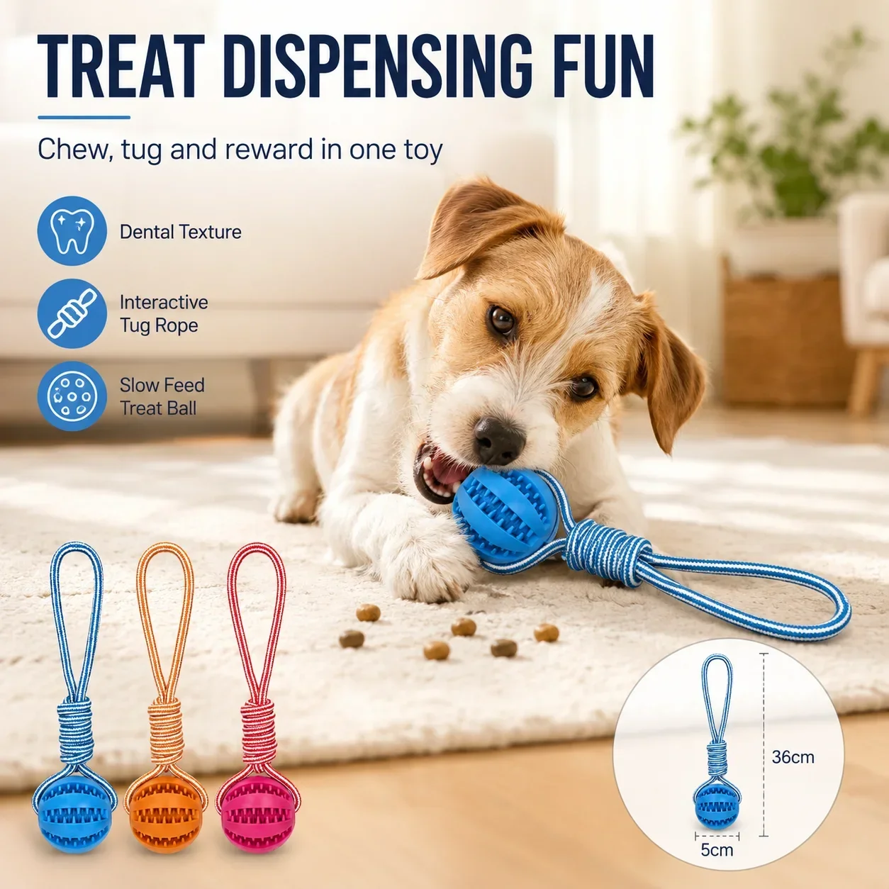 Leckender Gummi-Hundeball, int – Rubber Treat Dispensing Dog Toy Bewertung und Preis